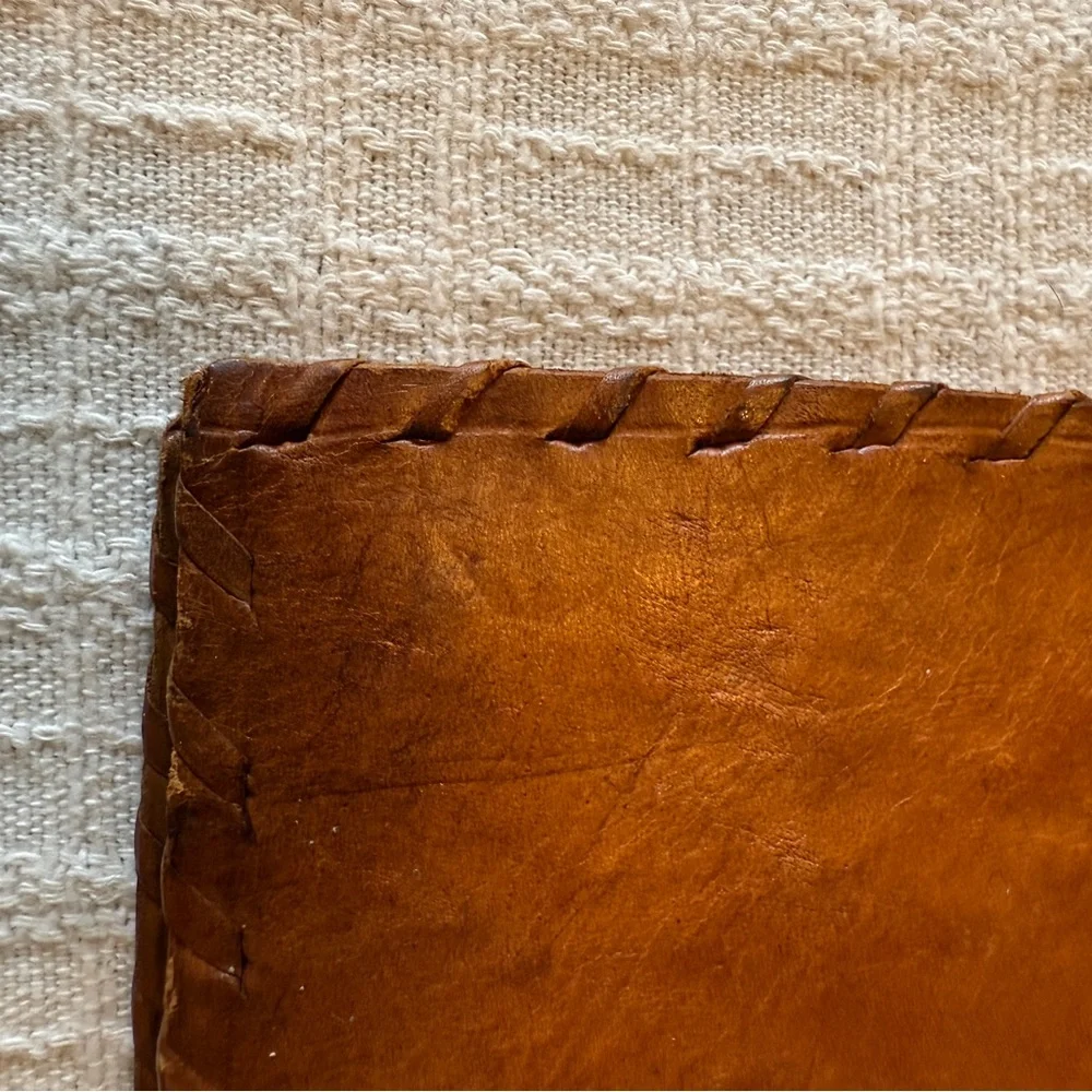 Vintage Embossed Hand Tooled Handmade South American Leather Folio